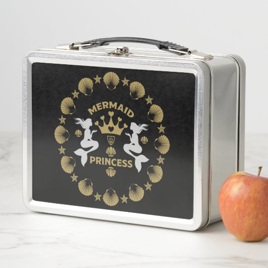 Girl Mermaid Princess Metall Brotdose (Beispiel)