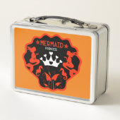 Girl Mermaid Princess Metall Brotdose (Rückseite)