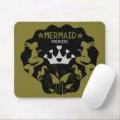 Girl Mermaid Princess Mousepad (Mit Mouse)