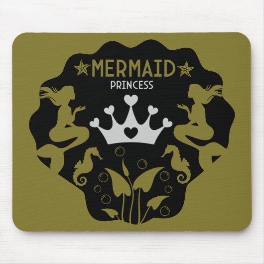Girl Mermaid Princess Mousepad (Vorne)