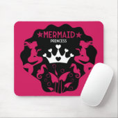 Girl Mermaid Princess Mousepad (Mit Mouse)