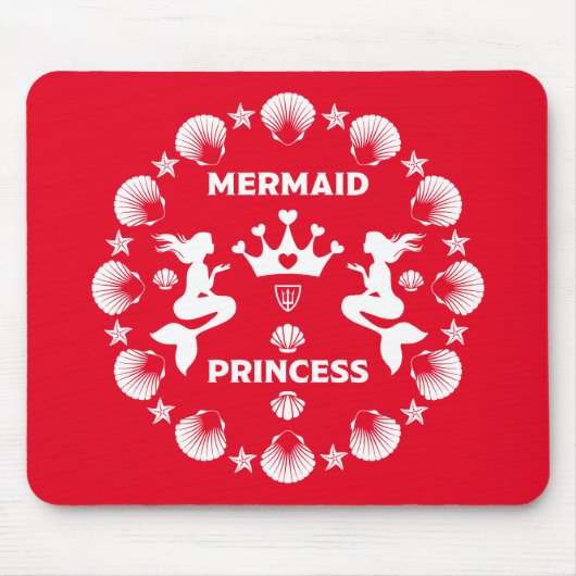 Girl Mermaid Princess Mousepad (Vorne)