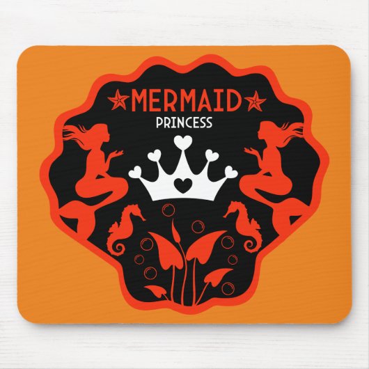 Girl Mermaid Princess Mousepad (Vorne)