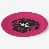 Girl Mermaid Princess Pappteller (Schrägansicht)