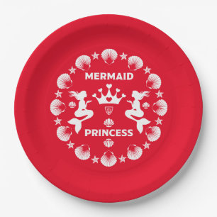 Girl Mermaid Princess Pappteller