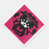 Girl Mermaid Princess Serviette (Ecke)