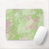 Girl Mint Pink Abstrakte Wasserfarbe Mousepad (Mit Mouse)
