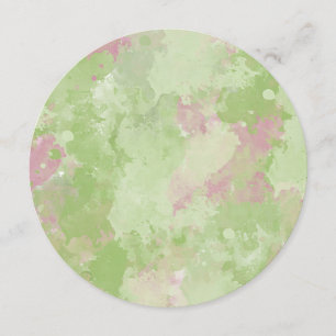 Girl-Mint-Rosa-Abstrakt 16 . Geburtstag Einladung