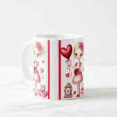 Girl mit Balloon Valentine Coffee Tasse (Vorderseite Links)