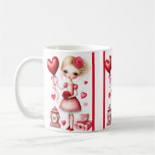 Girl mit Balloon Valentine Coffee Tasse (Links)