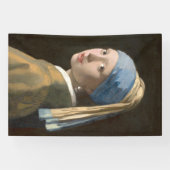 Girl mit Perl Earring-Johannes Vermeer Art Banner (Horizontal)