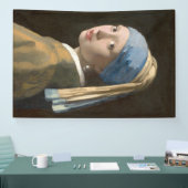 Girl mit Perl Earring-Johannes Vermeer Art Banner (Messe)