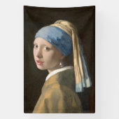 Girl mit Perl Earring-Johannes Vermeer Art Banner (Vertikal)