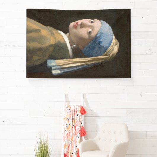 Girl mit Perl Earring-Johannes Vermeer Art Banner (InSitu)
