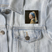 Girl mit Perl Earring-Johannes Vermeer Art Button (Beispiel)