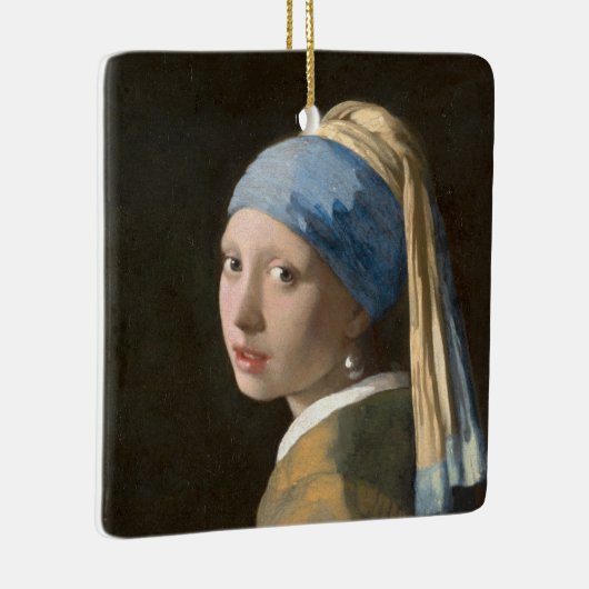 Girl mit Perl Earring-Johannes Vermeer Art Keramikornament (Rechts)