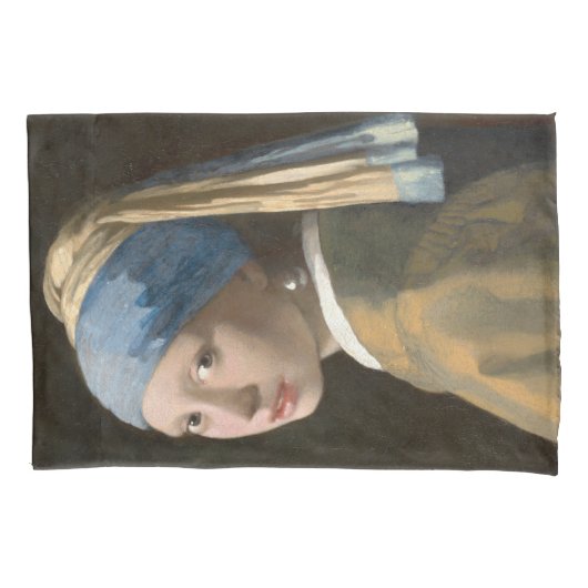 Girl mit Perl Earring-Johannes Vermeer Art Kissenbezug (Vorderseite)