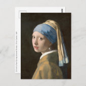 Girl mit Perl Earring-Johannes Vermeer Art Postkarte (Vorne/Hinten)