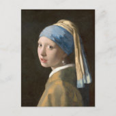 Girl mit Perl Earring-Johannes Vermeer Art Postkarte (Vorderseite)