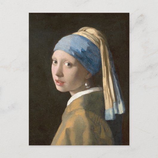 Girl mit Perl Earring-Johannes Vermeer Art Postkarte (Vorderseite)