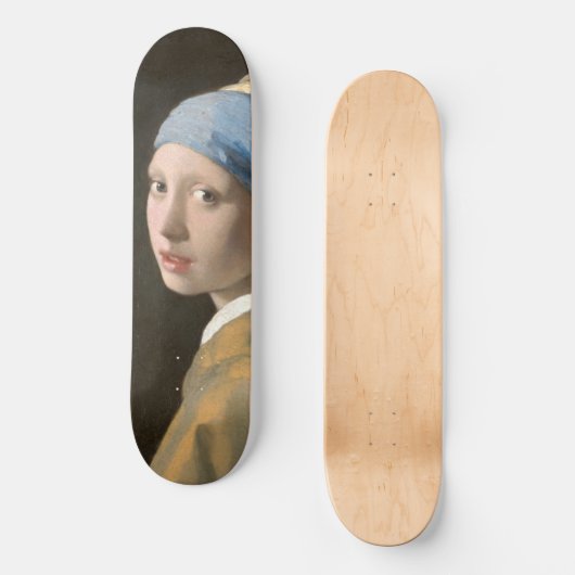 Girl mit Perl Earring-Johannes Vermeer Art Skateboard (Vorderseite)
