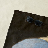 Girl mit Perl Earring-Johannes Vermeer Art Strandtuch (Beispiel)