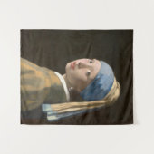 Girl mit Perl Earring-Johannes Vermeer Art Wandteppich (Vorderseite (Horizontal))