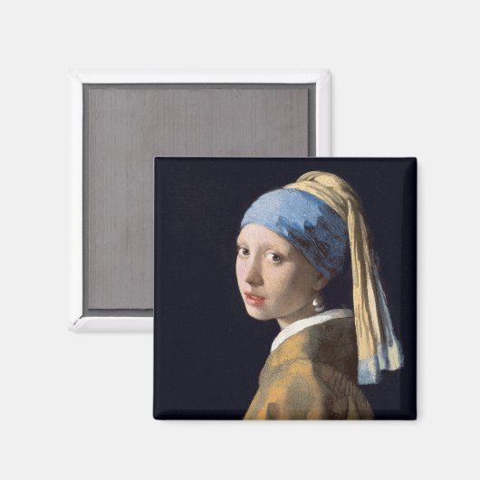 Girl mit Perl Earring-Johannes Vermeer Magnet (Vorderseite/Rückseite)