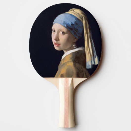 Girl mit Perl Earring-Johannes Vermeer Tischtennis Schläger (Rückseite)