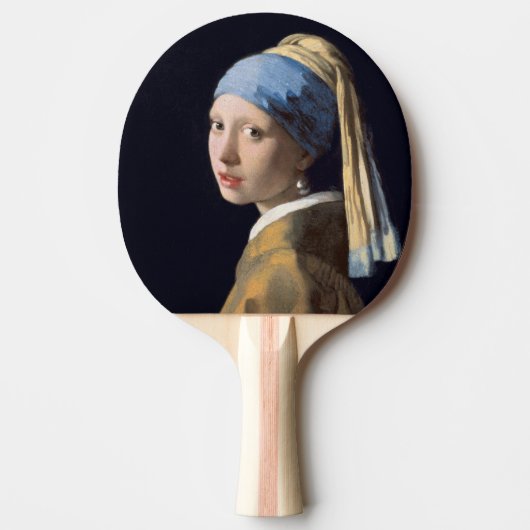 Girl mit Perl Earring-Johannes Vermeer Tischtennis Schläger (Vorderseite)