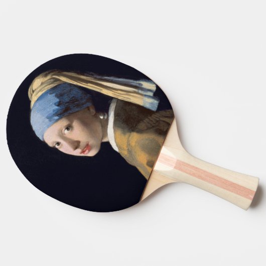 Girl mit Perl Earring-Johannes Vermeer Tischtennis Schläger (Seitenansicht)