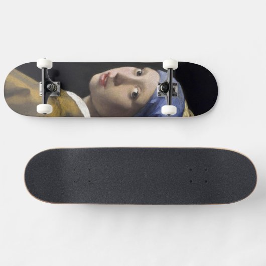 Girl mit Perlenverdienst Johannes Vermeer Skateboard (Horizontal)