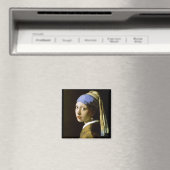 Girl mit Perlmutt Vermeer Fine Art Magnet (In Situ (Geschirrspüler))