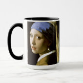 Girl mit Perlmutt Vermeer Fine Art Tasse (Links)