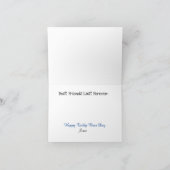 Girl mit Teddy Bear Silhouette Grußkarte Karte (Innenseite)