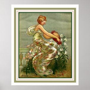"Girl mit Urn" Poster von George Barse