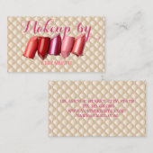 Girl Modern Beruflich, Lipstick Visitenkarte (Vorne/Hinten)