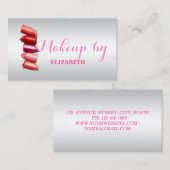 Girl Modern Beruflich, Lipstick Visitenkarte (Vorne/Hinten)