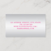 Girl Modern Beruflich, Lipstick Visitenkarte (Rückseite)