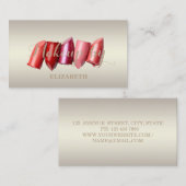 Girl Modern Beruflich, Lipstick Visitenkarte (Vorne/Hinten)