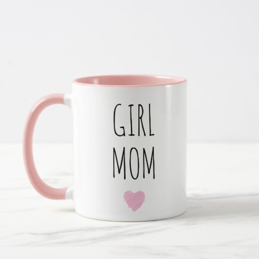 Girl Mom Custom Names Sweet Gift for Mother Tasse (Links)