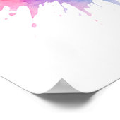 Girl Mom Wall Art – Colorburst Abstract Poster  (Ecke)