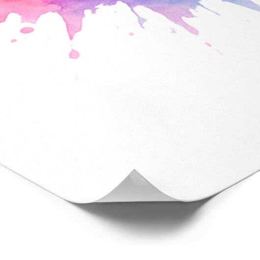 Girl Mom Wall Art – Colorburst Abstract Poster  (Ecke)