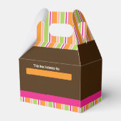 Girl Monkey Safari Chic Strickte Gastgeschenk Boxe Geschenkschachtel (Rückseite)