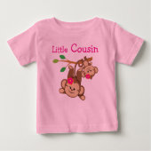 Girl Monkeys Kleiner Cousin Baby T-shirt (Vorderseite)