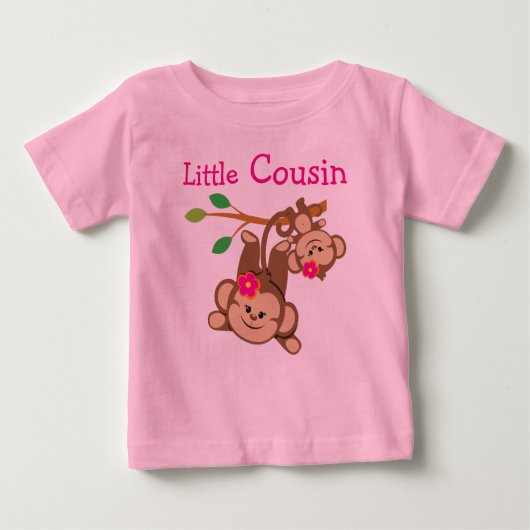 Girl Monkeys Kleiner Cousin Baby T-shirt (Vorderseite)