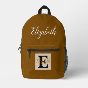 Girl Monogram und Name pink lila Luggage Bedruckter Rucksack