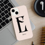 Girl Monogram Vintag Blush Pink<br><div class="desc">Vintages Monogramm.</div>