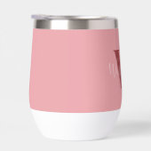 Girl Monogramm und Name Rosa rot (Rechts)