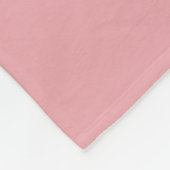 Girl Monogramm und Name Rosa rot Fleecedecke (Ecke)